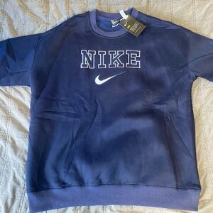 New Nike Men's Navy Blue Sweater Size L